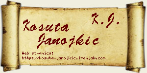 Košuta Janojkić vizit kartica